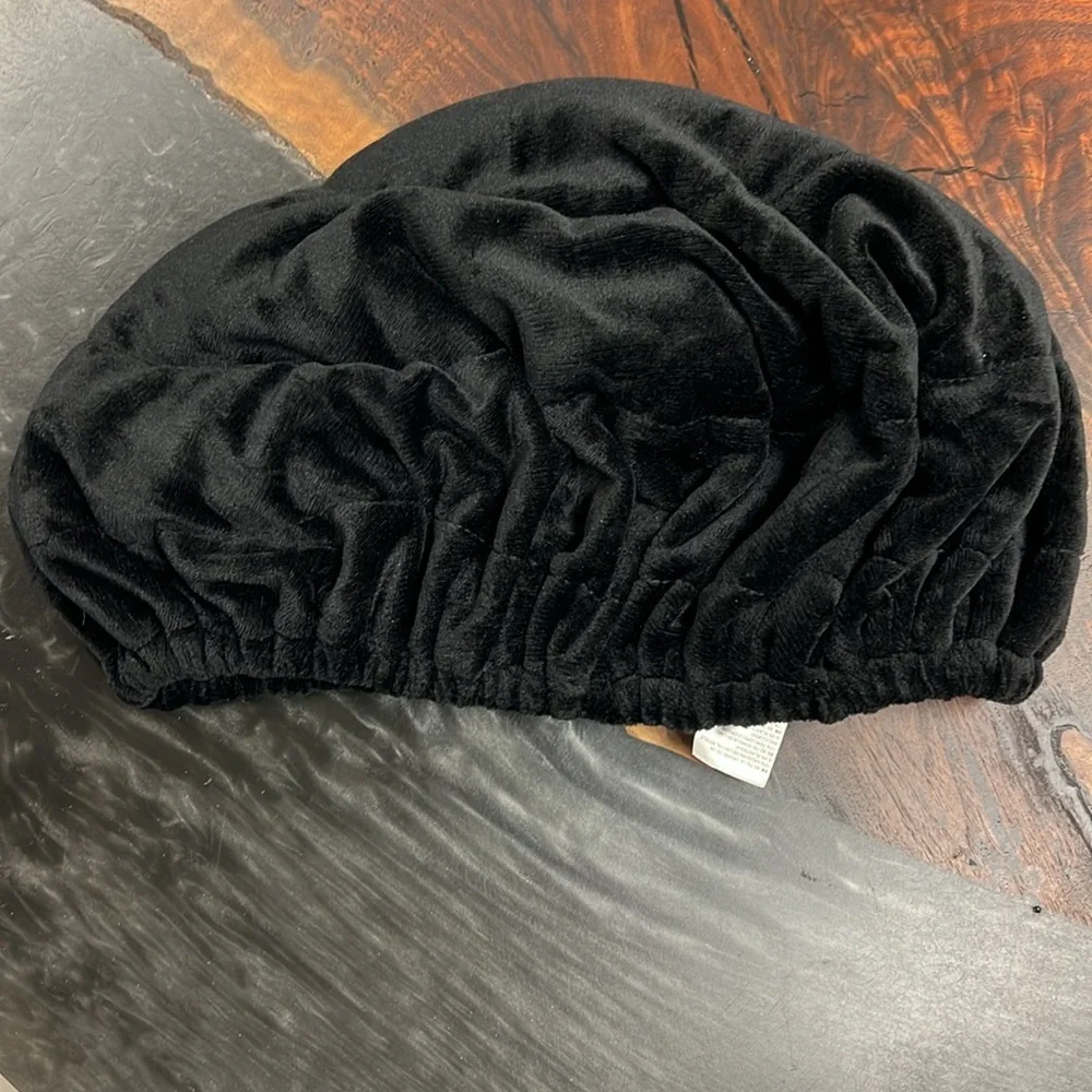 Black Velvet Hair Bonnet - Brand Unspecified